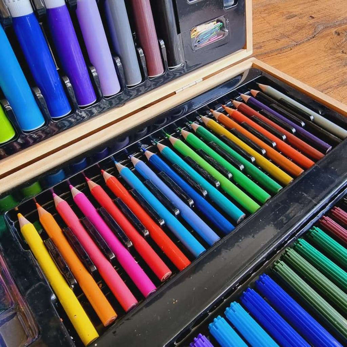 KOOPMAN Set Valigetta In Legno Arte Disegno 112Pz - 114200020