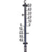 KOOPMAN Termometro Abs Nero 6X25Cm - CY8001430
