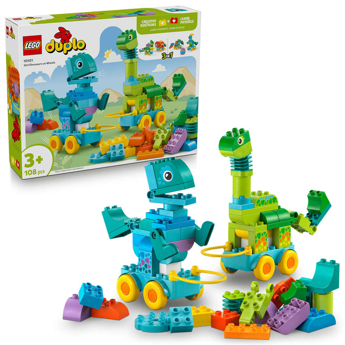 LEGO Dinosauri Su Ruote 3 In 1 - 10451