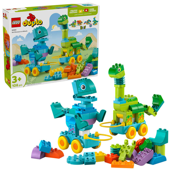 LEGO Dinosauri Su Ruote 3 In 1 - 10451