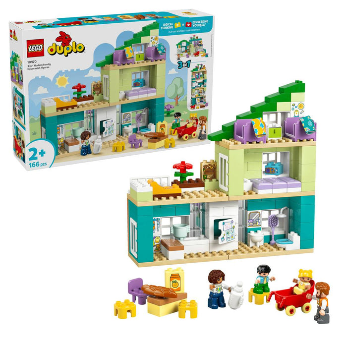LEGO Casa Familiare Moderna 3 In 1 Con Personaggi - 10470