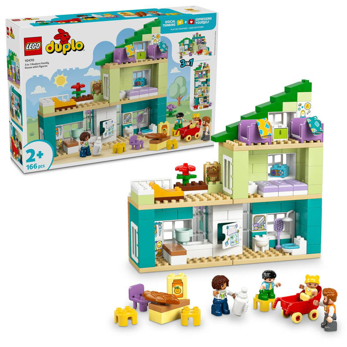 LEGO Casa Familiare Moderna 3 In 1 Con Personaggi - 10470