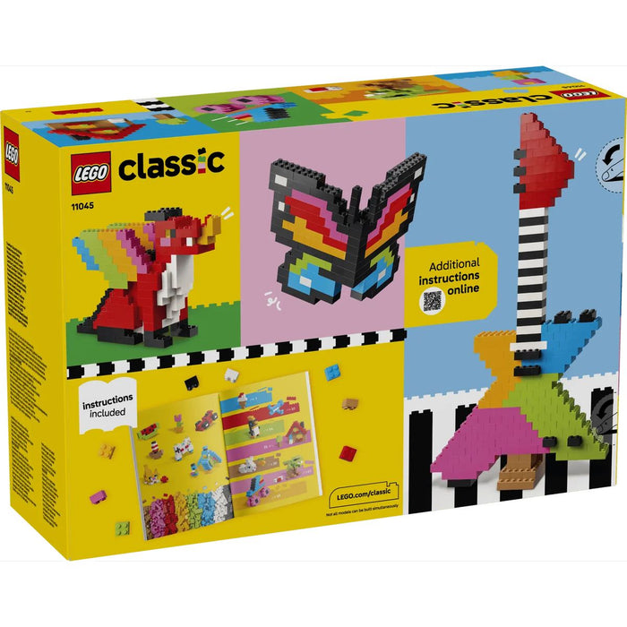 LEGO Mattoncini Colorati Creativi - 11045, Giocattolo Per La Motricità Fine Con Animali, Dinosauri E Veicoli, Regalo 5+