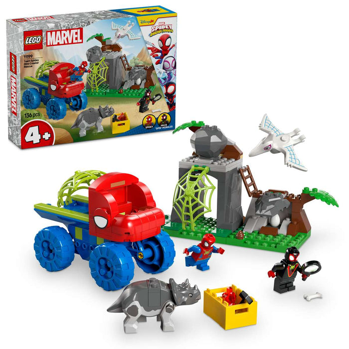 LEGO Team Spidey Salvataggio Su Dino-Ruspa - 11199