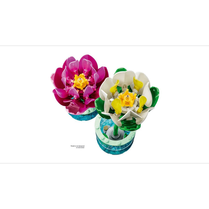 LEGO Ninfee - 11511, Piante Artificiali Con Fiori Finti In 2 Vasi, Decorazione Camera Da Letto, Regalo Bambini 9+