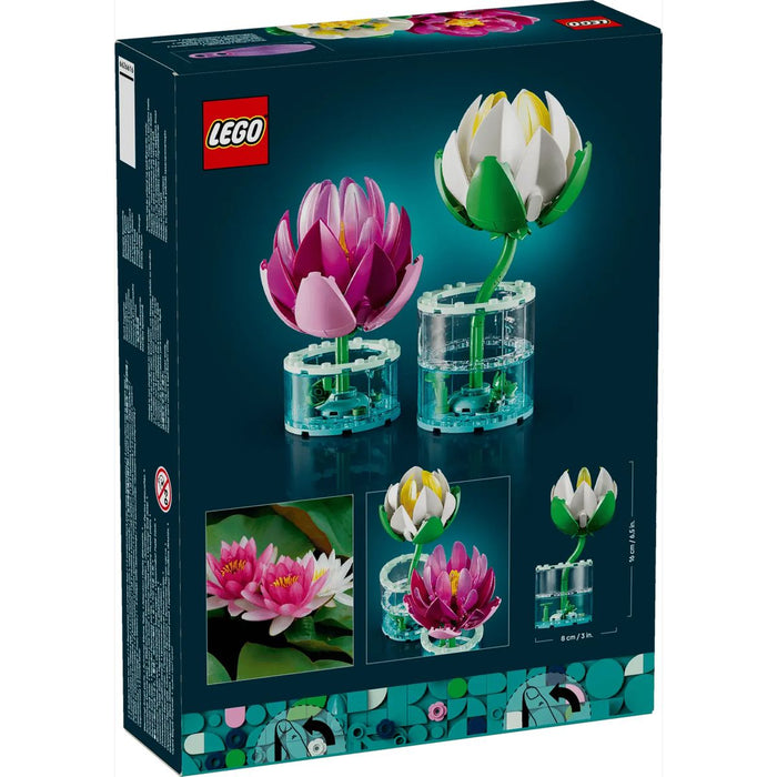 LEGO Ninfee - 11511, Piante Artificiali Con Fiori Finti In 2 Vasi, Decorazione Camera Da Letto, Regalo Bambini 9+