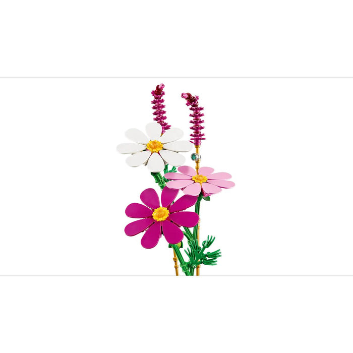 LEGO Fiori Di Cosmos - 11514, Bouquet Fiori Finti Con 3 Cosmos Artificiali E 2 Steli Di Penniseto, Regalo Bambini 9+