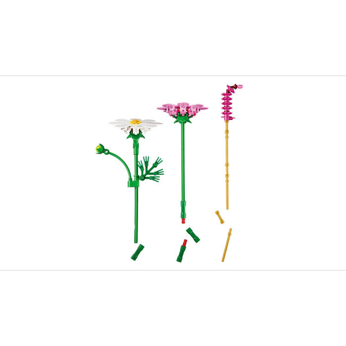 LEGO Fiori Di Cosmos - 11514, Bouquet Fiori Finti Con 3 Cosmos Artificiali E 2 Steli Di Penniseto, Regalo Bambini 9+