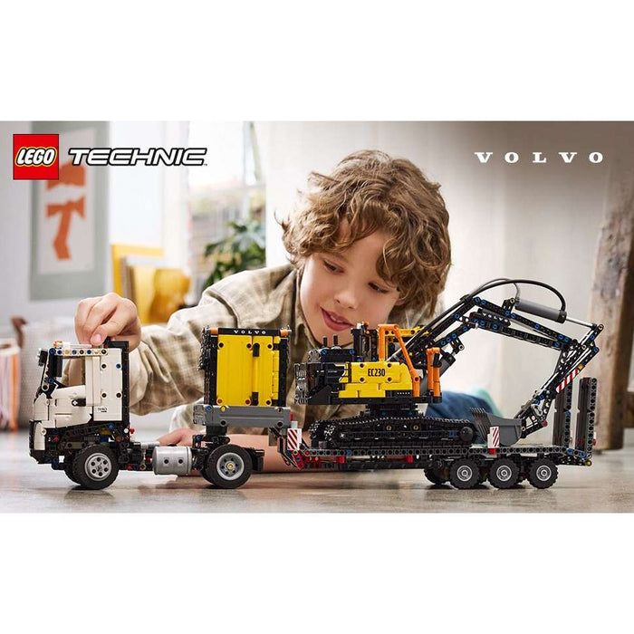 LEGO Autocarro Volvo Fmx Ed Escavatore Elettrico Ec230 - 42175