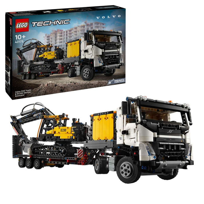 LEGO Autocarro Volvo Fmx Ed Escavatore Elettrico Ec230 - 42175
