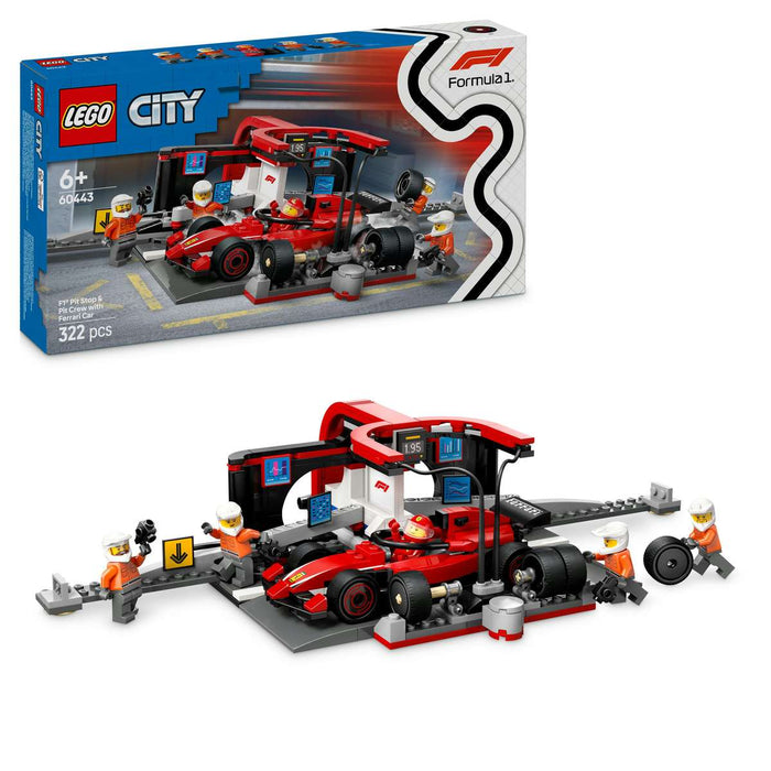 LEGO Pitstop E Meccanici Con Monoposto Ferrari F1® - 60443