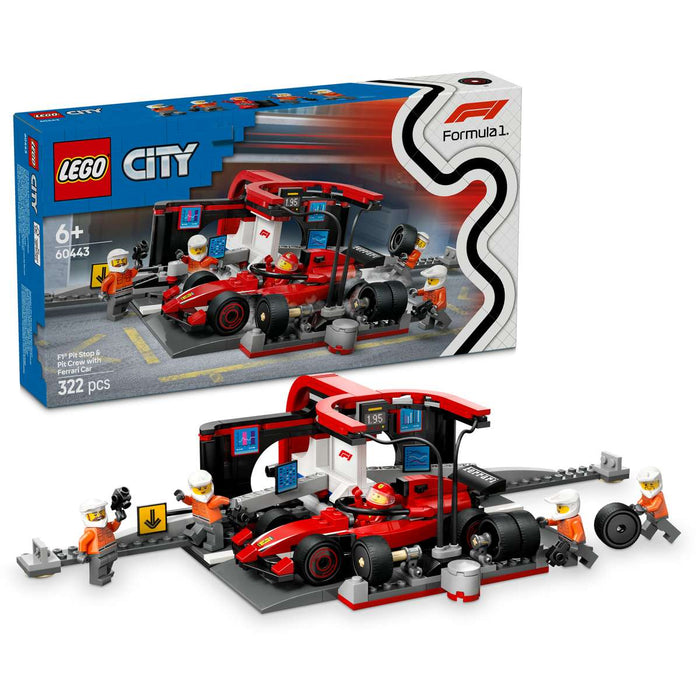LEGO Pitstop E Meccanici Con Monoposto Ferrari F1® - 60443