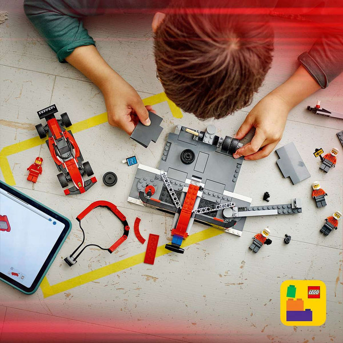 LEGO Pitstop E Meccanici Con Monoposto Ferrari F1® - 60443