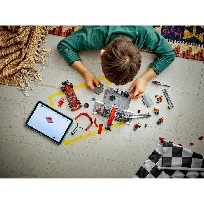 LEGO Pitstop E Meccanici Con Monoposto Ferrari F1® - 60443