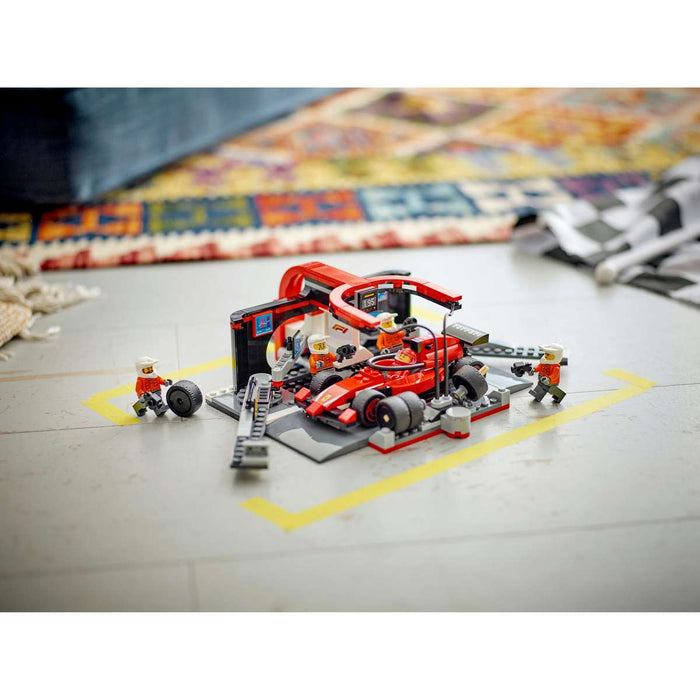 LEGO Pitstop E Meccanici Con Monoposto Ferrari F1® - 60443