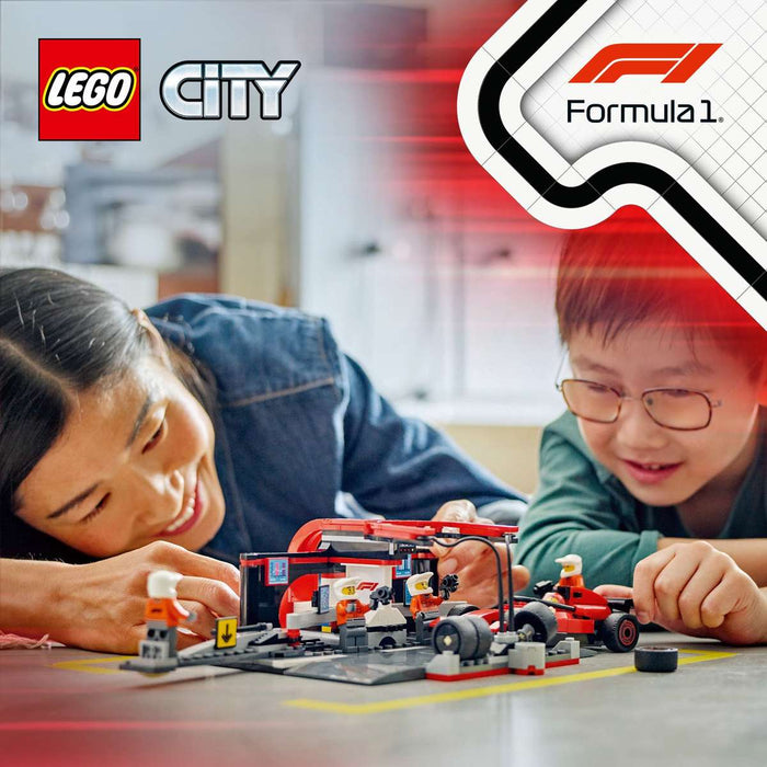 LEGO Pitstop E Meccanici Con Monoposto Ferrari F1® - 60443