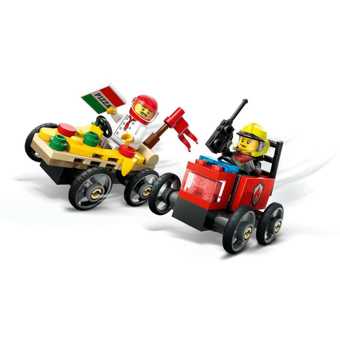 LEGO Pack Veicoli Corsa Pizzaiolo Vs Pompiere - 60458