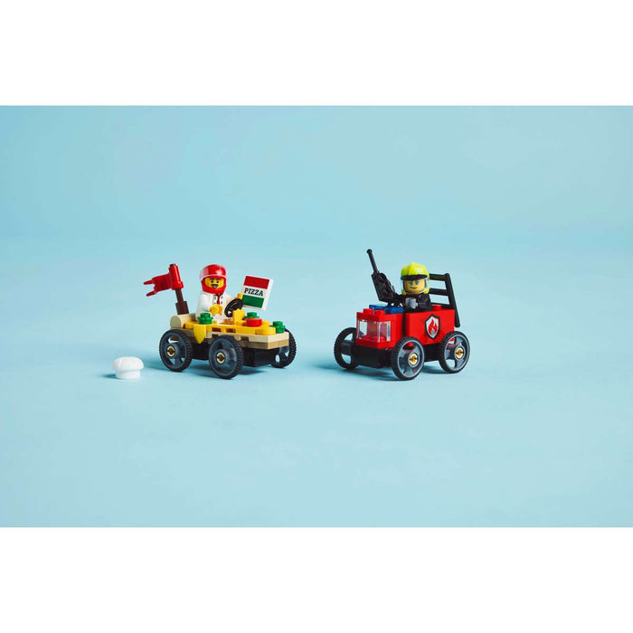 LEGO Pack Veicoli Corsa Pizzaiolo Vs Pompiere - 60458