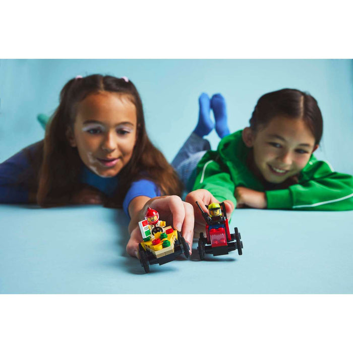 LEGO Pack Veicoli Corsa Pizzaiolo Vs Pompiere - 60458