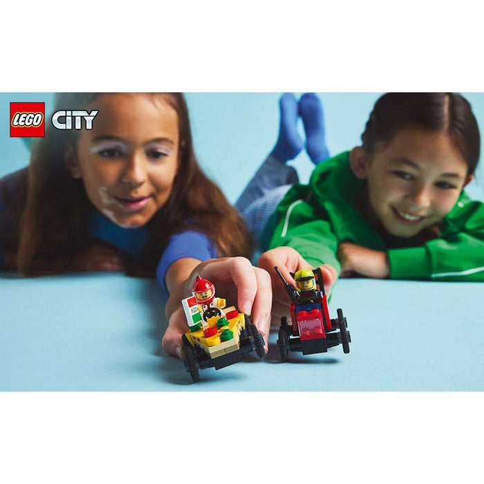 LEGO Pack Veicoli Corsa Pizzaiolo Vs Pompiere - 60458