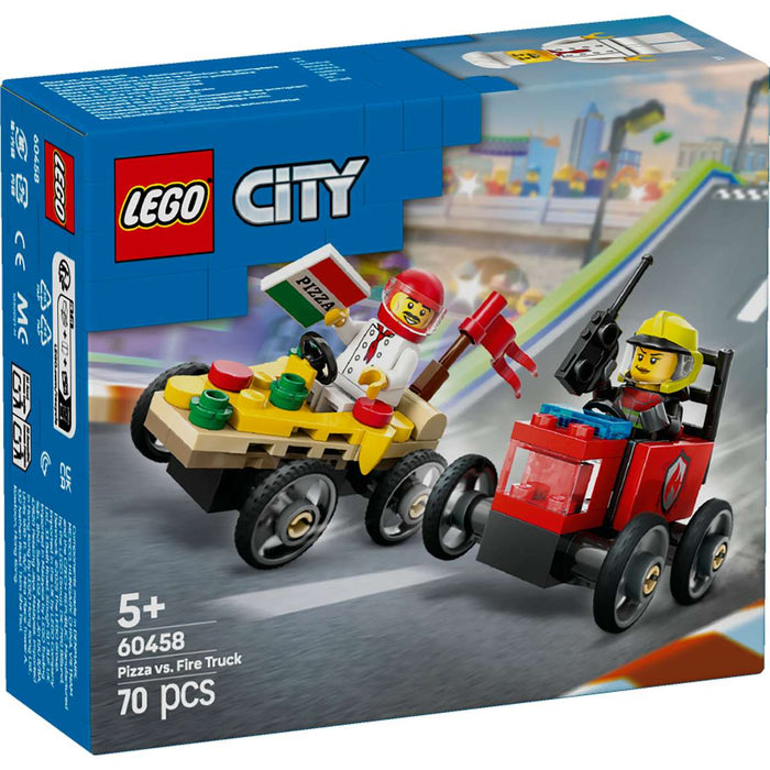 LEGO Pack Veicoli Corsa Pizzaiolo Vs Pompiere - 60458