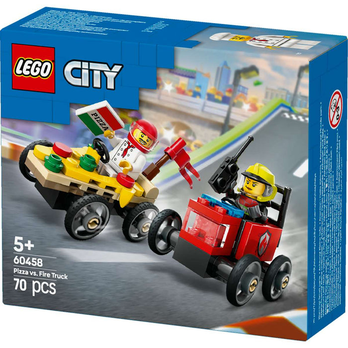 LEGO Pack Veicoli Corsa Pizzaiolo Vs Pompiere - 60458