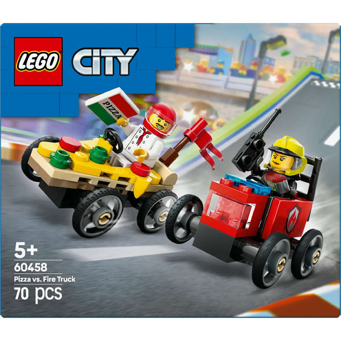 LEGO Pack Veicoli Corsa Pizzaiolo Vs Pompiere - 60458