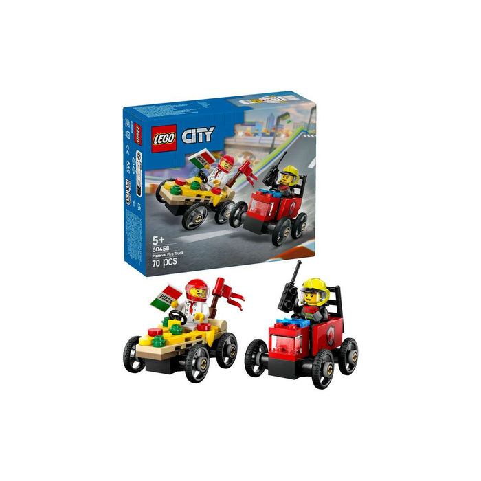 LEGO Pack Veicoli Corsa Pizzaiolo Vs Pompiere - 60458