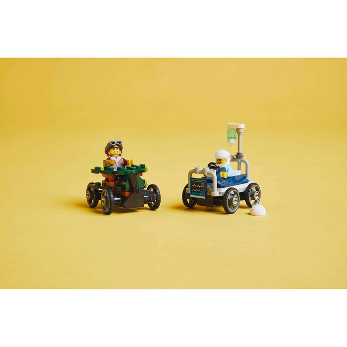 LEGO Pack Veicoli Da Corsa Aereo Contro Letto D' Ospedale - 60459