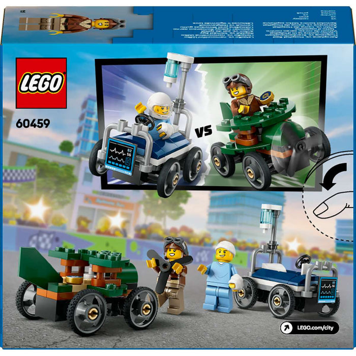 LEGO Pack Veicoli Da Corsa Aereo Contro Letto D' Ospedale - 60459