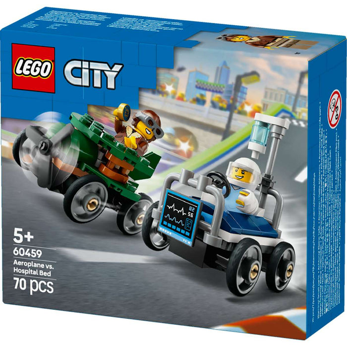 LEGO Pack Veicoli Da Corsa Aereo Contro Letto D' Ospedale - 60459