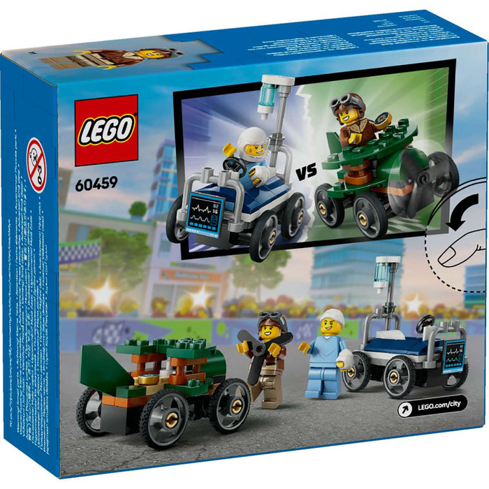 LEGO Pack Veicoli Da Corsa Aereo Contro Letto D' Ospedale - 60459