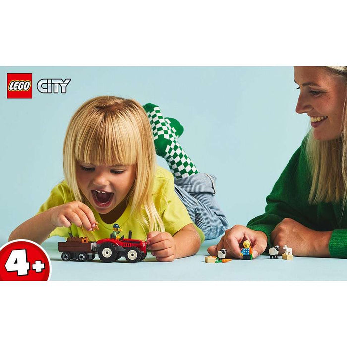 LEGO Trattore Agricolo Rosso Con Rimorchio E Pecore - 60461