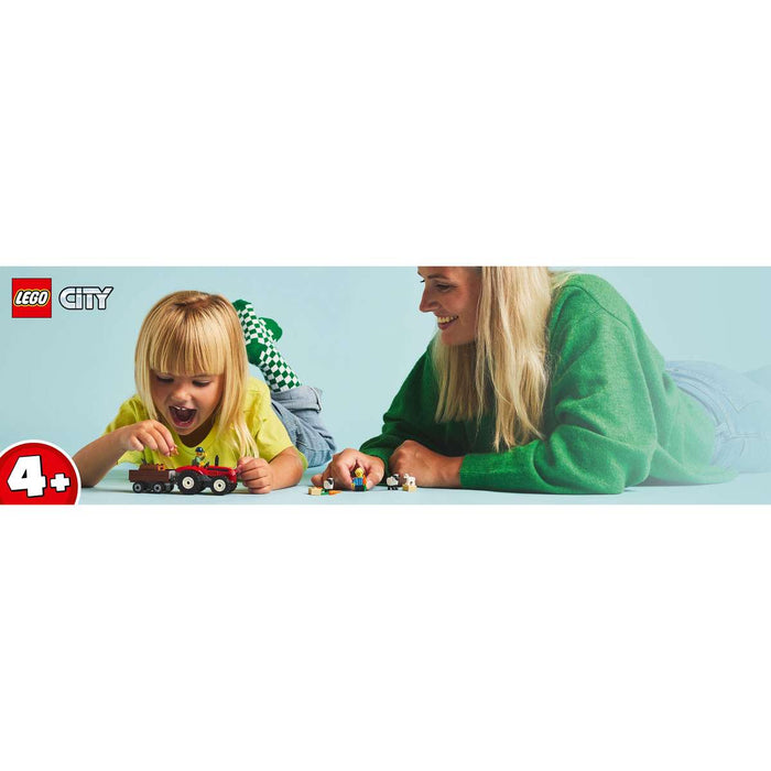LEGO Trattore Agricolo Rosso Con Rimorchio E Pecore - 60461