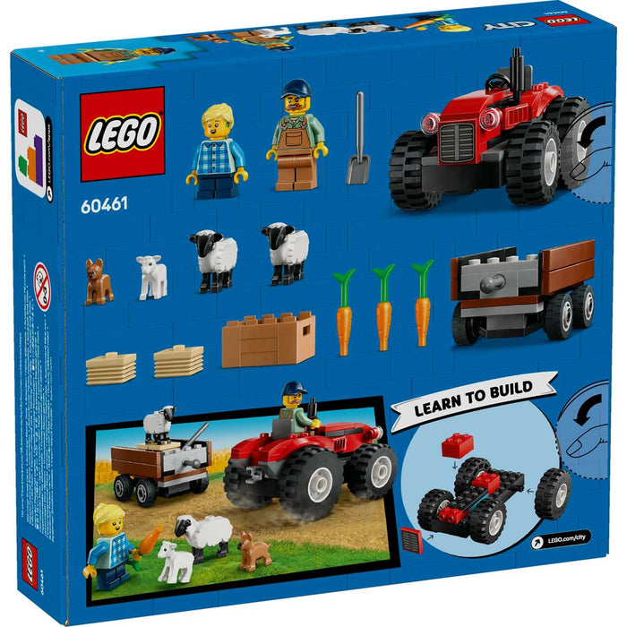 LEGO Trattore Agricolo Rosso Con Rimorchio E Pecore - 60461