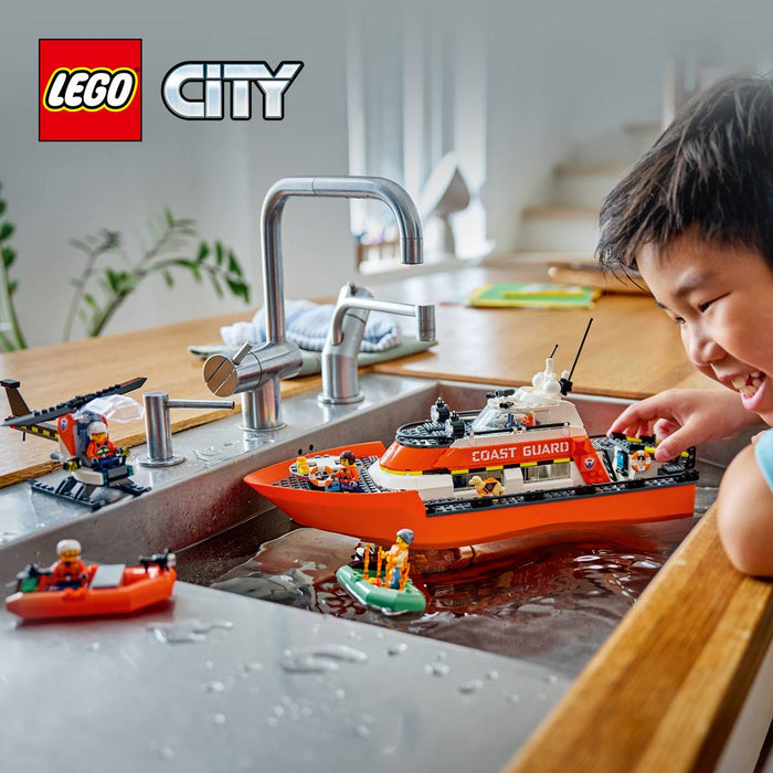 LEGO Motoscafo Di Soccorso Ed Elicottero Della Guardia Costiera - 60504