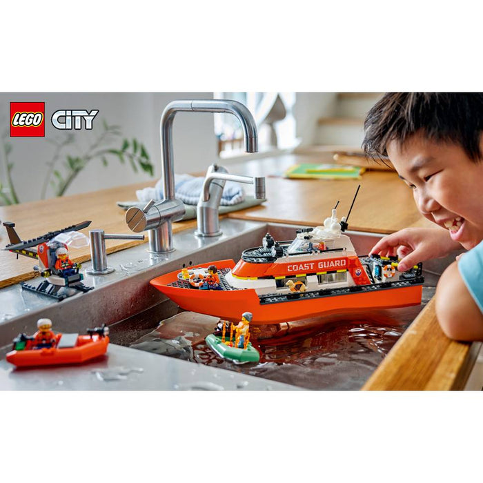 LEGO Motoscafo Di Soccorso Ed Elicottero Della Guardia Costiera - 60504