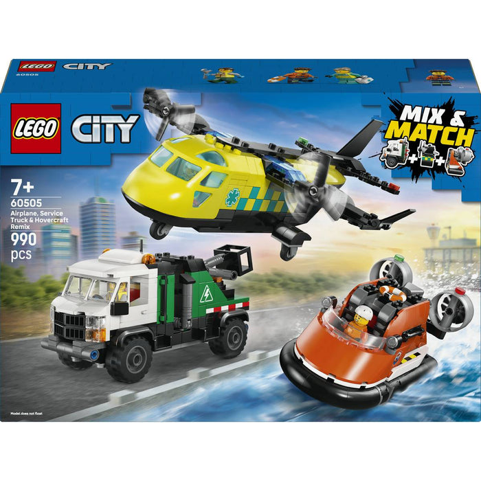 LEGO Remix Aereo Camion Di Servizio E Hovercraft - 60505