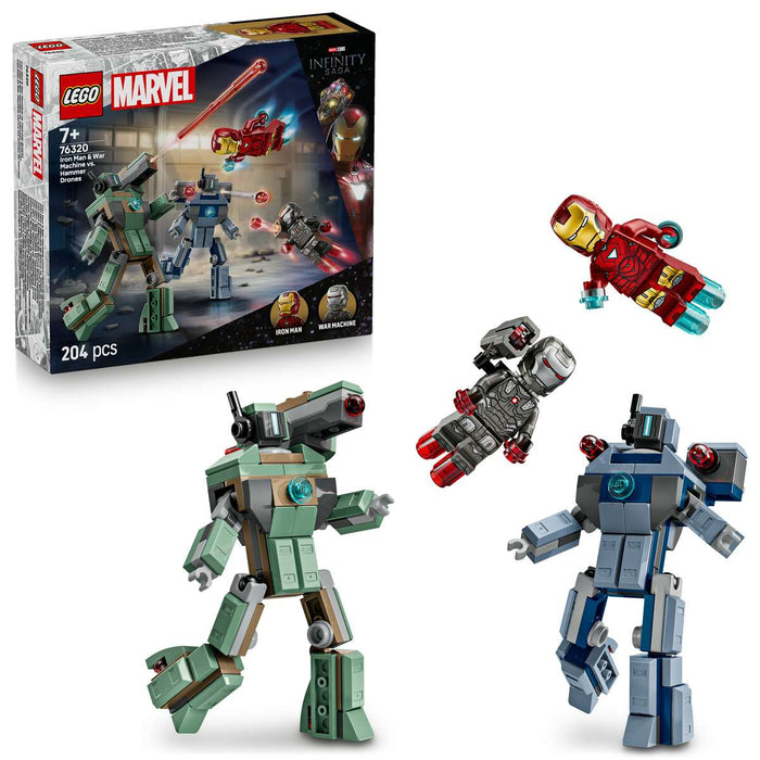 LEGO Iron Man E War Machine Contro I Droni Di Hammer - 76320