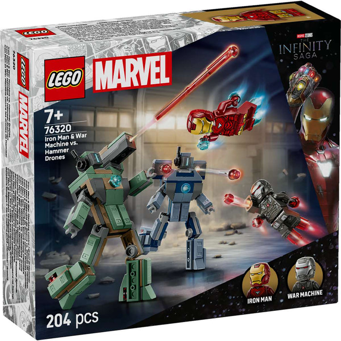 LEGO Iron Man E War Machine Contro I Droni Di Hammer - 76320