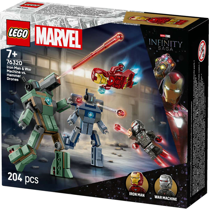 LEGO Iron Man E War Machine Contro I Droni Di Hammer - 76320