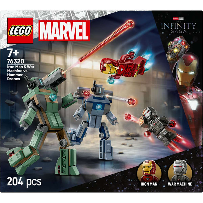 LEGO Iron Man E War Machine Contro I Droni Di Hammer - 76320