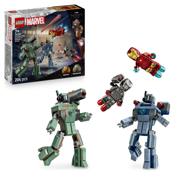 LEGO Iron Man E War Machine Contro I Droni Di Hammer - 76320