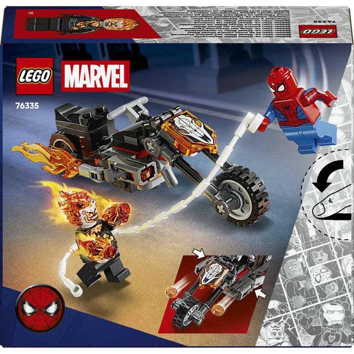 LEGO Spider-Man Vs Ghost Rider In Motocicletta - 76335