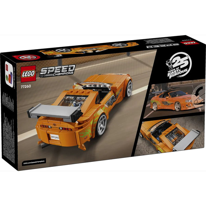 LEGO The Fast And The Furious Toyota Supra Mk4 - 77260, Macchina Giocattolo Con Minifigure, Regalo Stem Da 10+