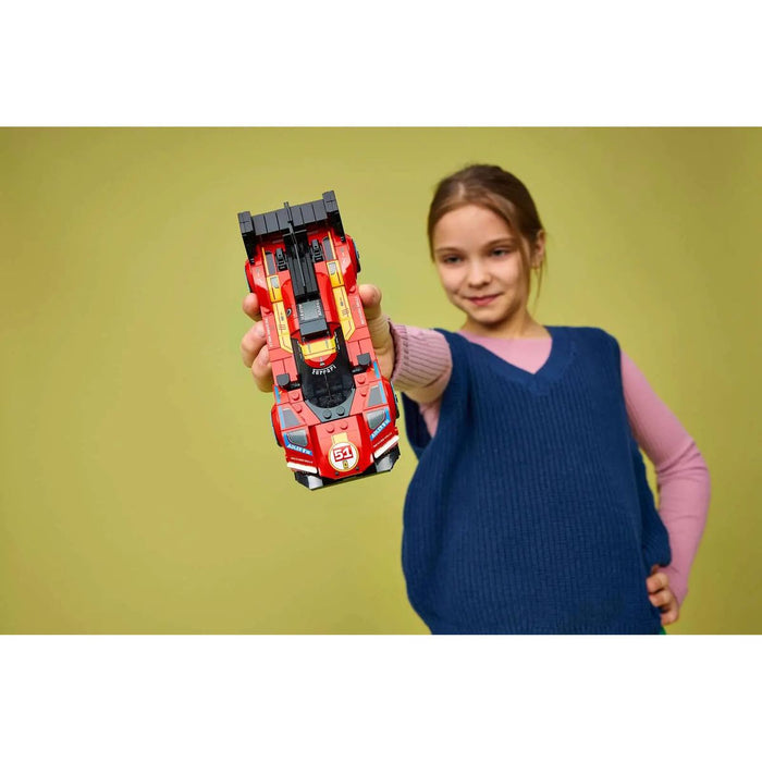 LEGO Ferrari 499P - 77261, Macchina Giocattolo Stem E Minifigure Da Collezione, Regalo Sportivo Per Bambini 9+