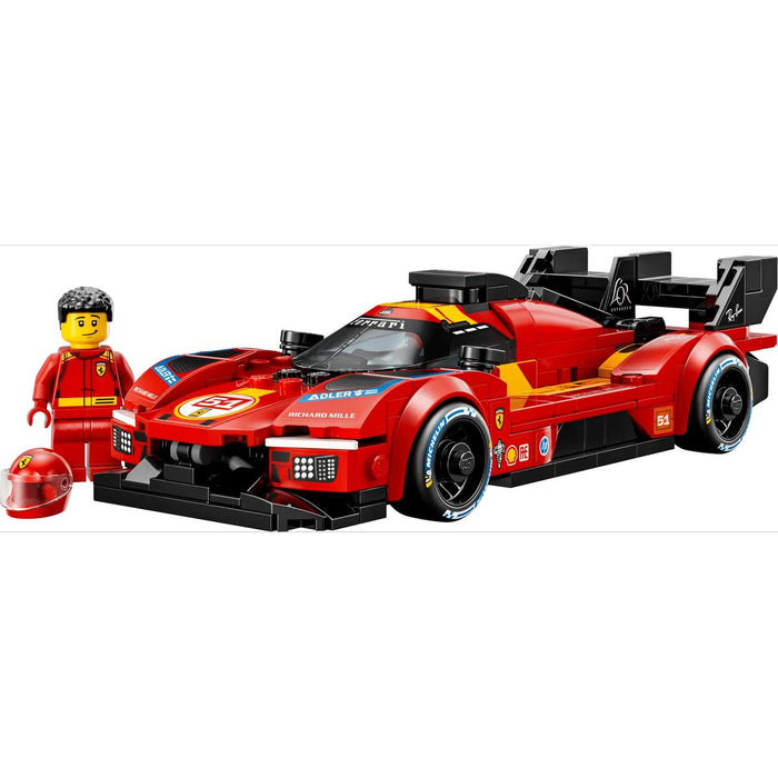 LEGO Ferrari 499P - 77261, Macchina Giocattolo Stem E Minifigure Da Collezione, Regalo Sportivo Per Bambini 9+