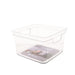 MERCURY Cestino In Plastica Trasparente Con Coperchio 23X23X15 Cm - 29443
