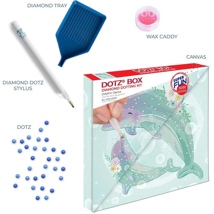 MAGGIO TRE Diamond Dotz Box Famiglia Delfini - DDZDBX.059