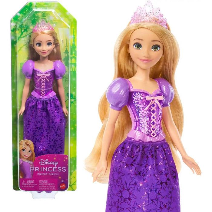 MATTEL Rapunzel Bambola Con Vestiti E Accessori Scintillanti - HLW03